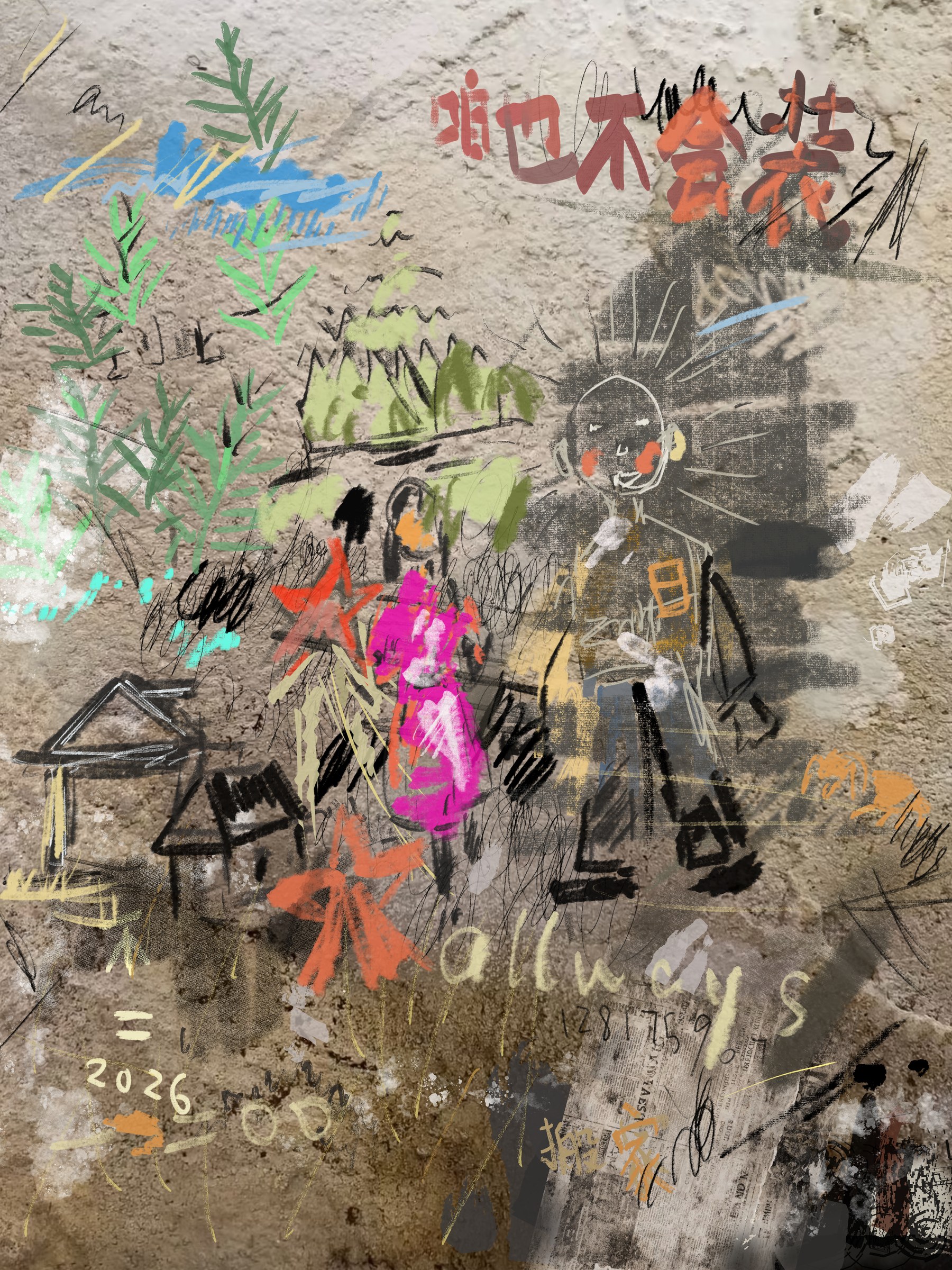 咱也不会装 — 30 × 40 cm